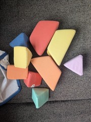 Soft Foam Shape Puzzle Set with Carry Case – Educational Montessori Toddler Toy