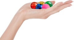 50 Pcs Colorful Bouncy Balls Bulk Mixed Pattern High Bouncing Balls for Party…
