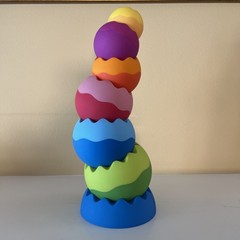 Fat Brain Toy Co. Tobbles Neo Stackable Toddler Sensory Balance Toy