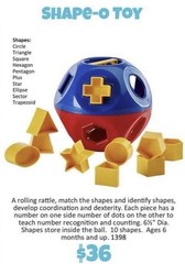 TUPPERWARE Shape- O Ball Toy BRAND NEW