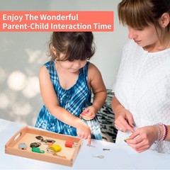 Montessori Lock and Key Set for Toddlers, Homeschool Preschool Learning Activ…
