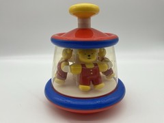 Ambi Toys Tess & Ted Carousel Pop Toy Push Bear Spins PopUp Baby Holland VTG