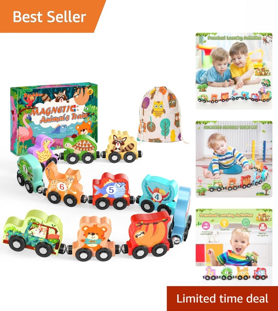 Interactive Montessori Animal Train Set – Develops Fine Motor Skills for Kids