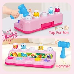 Cause and Effect Pop Up Toy for 1 Year Old Girl – Montessori Fine Motor…