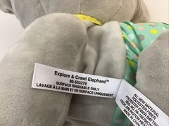 Vtech Explore And Crawl Gray Plush Elephant Sounds Baby Interactive Toy VIDEO