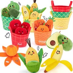 hahaland Baby Sensory Toys – 16 PCS My First Fruit Red, Green, Yellow, Orange