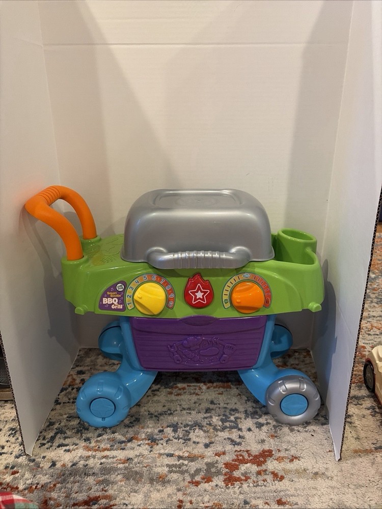 LeapFrog Smart Sizzlin’ BBQ Grill Learning Toy Interactive Kids Kitchen Grill
