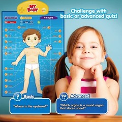 Interactive Educational Anatomy Toy – i-Poster My Body for Kids Ages 5-12