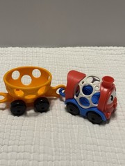 Oball Go Gripper Adventure Park Playset Train Engine And Orange Car baby toy