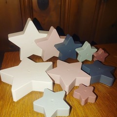 Stacking Play Mushie Star Nesting Toy BPA Free Non Toxic Denmark Pastel Colors