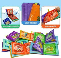 Dr.Rapeti Soft Cloth Books Baby Books Bath Books 6-Pack for Baby Infant Toddl…