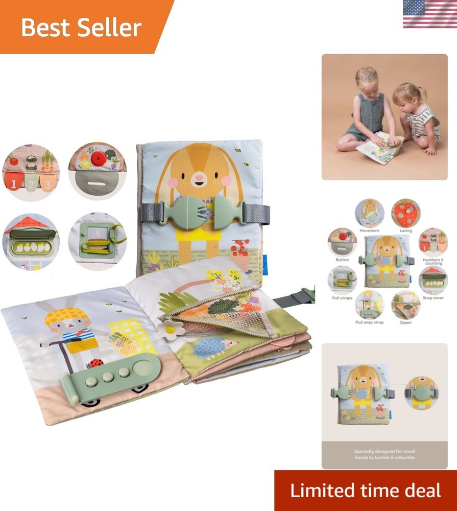 Busy Book for Toddlers 1-3 – Montessori Activity Book with 12 Sensory Learnin…