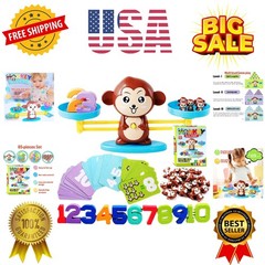 Monkey Scale Balance Counting Toys Math Games STEM Preschool Educational Toys…