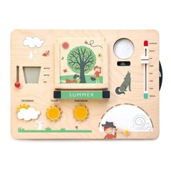 Tender Leaf Toys Weather Watch Wooden Weatherboard – Educational Toy for Kids 3+