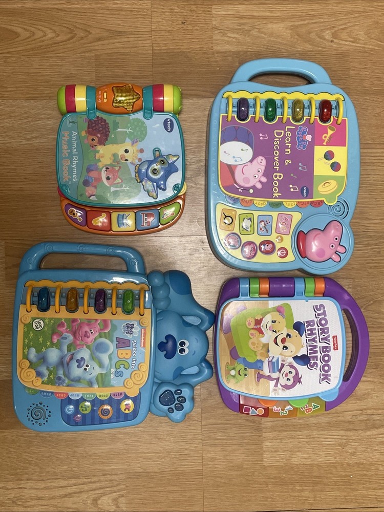 4 VTech Leap Frog Fisher-Price Laugh & Learn Storybook Peppa Pig Blues Clues