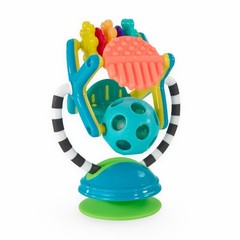 Sassy Teethe & Twirl Sensation Station 2-in-1 1 Count (Pack of 1), Multicolor