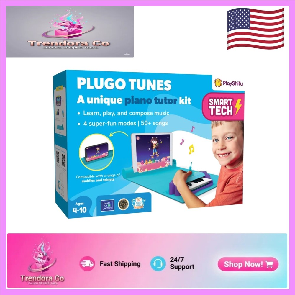 Plugo Tunes Educational Interactive Piano Kit for Ages 4-10 | Fun Music Learning