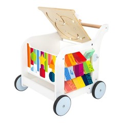 Small Foot Baby Elephant Push Walker Wooden Activity Cube Center Toddler Toy