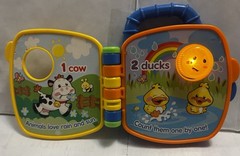 Fisher Price Counting Animal Friends Musical Book w/ Sound & Lights EC Works F/S