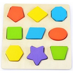 Children’s cognitive wooden early education toys geometric shape matching blocks
