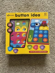 Button Art Toy Color Matching Pegboard Activity for Kids