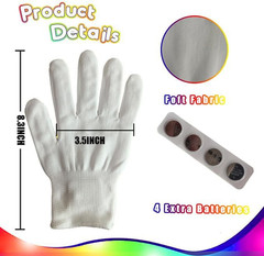 Kids Toys 12 Colors LED Gloves Cool Toys Gifts for Age 5-7 8-12 Years Old Boys G