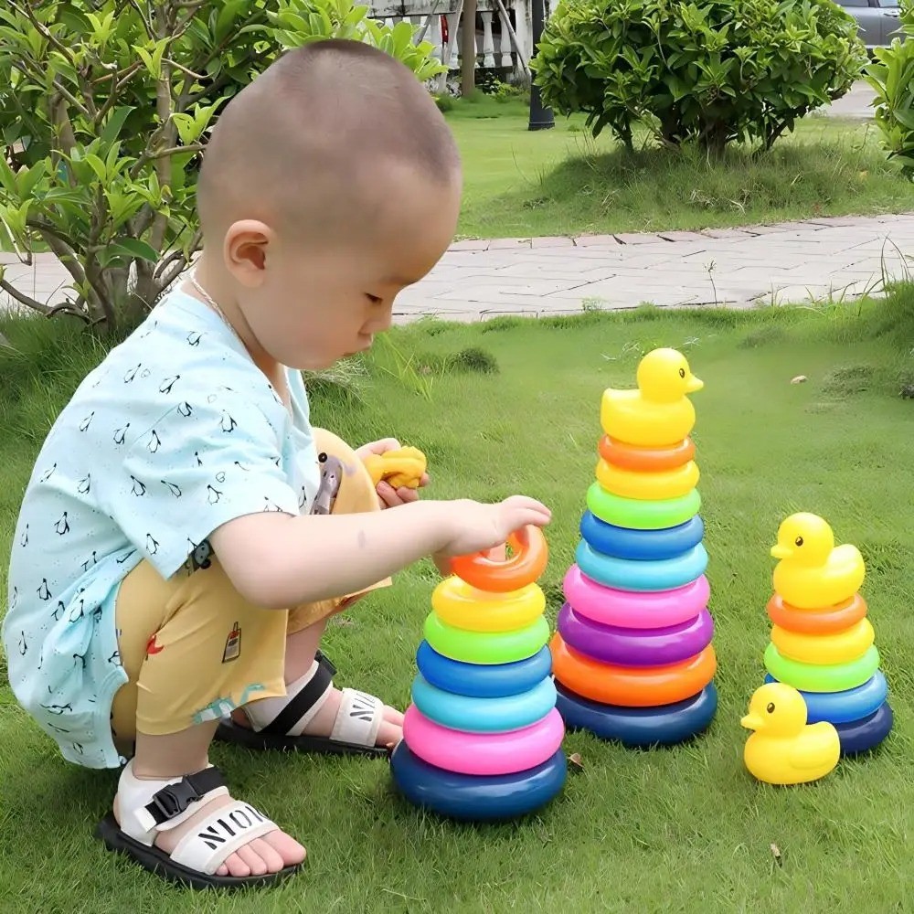 Educational Rolling Ball Toy – Montessori Stacking Tower for Ages 1–3