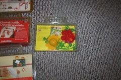 Fischerform Baby Mobile Toys Vtg Mirror Rattles Lady Bug Beads Flower ETC