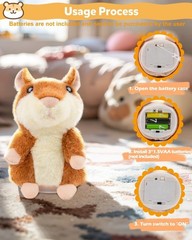 Toddler Toys Talking Hamster Repeats What You Say, Kids Toys for 2 3 4 5 6 7 …