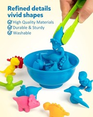 Dinosaur Sorting Toy Set Color Matching Counting Preschool Learning Toy for Kids