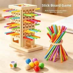 Pull Ball Drop Game with Color Learning Tabletop Fun Board Game for Kids
