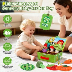 Baby Toys 6-12 Months – Soft Fruits Vegetable Garden Plant Plush Toy – 6 Mont…