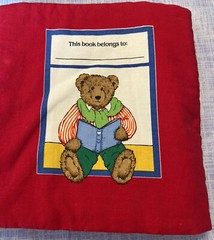 Vintage Cranston Teddy Bear Cloth Book B Is For Bears Handmade Fabric Book