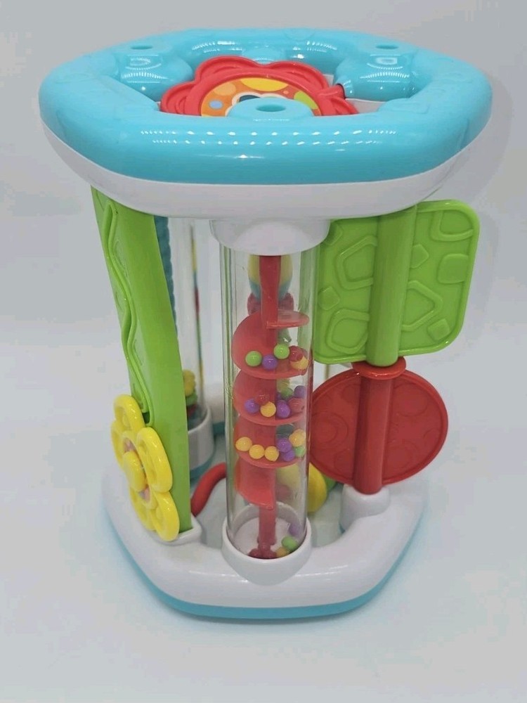 Little Learner’s HAP P KID FUN N ROLL FLOWER is an infant developmental toy