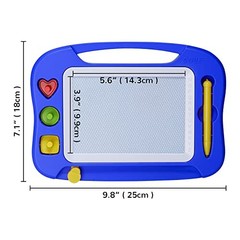 Toddler Toys for Kids, Magnetic Drawing Board for Standard (9.8″ x 7.1″) Blue