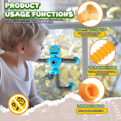 Robot Sensory Travel Roadtrip Toys 4Pcs for Toddlers Kid Boy Year Old Ages 3 4 5