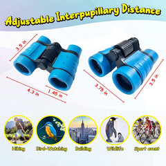 Binoculars for Kids, Blue | Toys Gifts for Age 3-10+ Years, Boys Girls Telescope