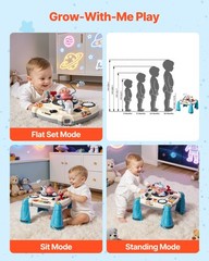 VEVOR Toddler Learning Table 6-36 Months Activity Table with 60+ Sound Sources