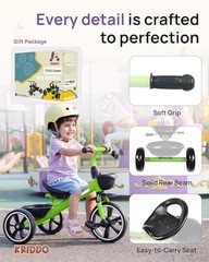 Tricycles Age 24 Month to 4 Years, Toddler Kids Trike for 2.5 to 5 Year Green