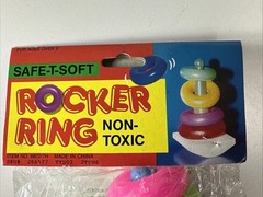 NOS VTG Toddler Rocker Ring Safe-T-Soft Non-Toxic Toy Age 2+