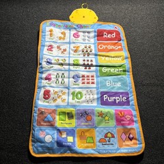 Interactive ABC & 123 Talking Poster & Musical Wall Chart, Learning Toy 15×23”