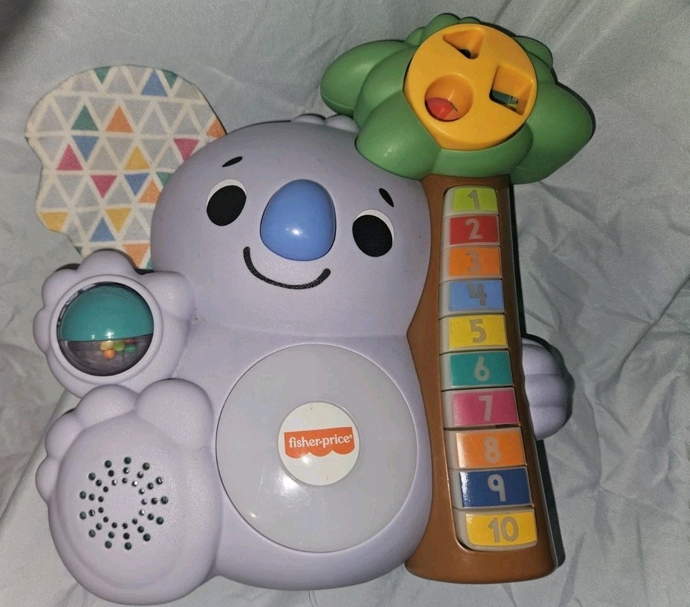 Fisher Price Linkables Koala Bear Learning Toy Interactive Tested Working Used