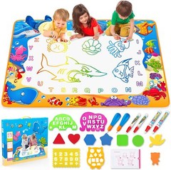 Water Doodle Mat – Kids Painting Writing Color Drawing Multicolored