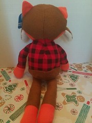 NEW SPARK CREATE IMAGINE NURSERY HOLIDAY BABY TOY RED FOX WINTER EAR MUFF HAT