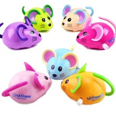1 pc Cartoon Rat Wind Up Toy children Running Chain Clockwork Small Toys Baby