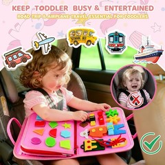 Montessori Busy Board for Toddlers 1-3 Years – Educational Sensory Activity Toy,