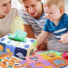 Baby Montessori Toy,Magic Tissue Box,Educational Learning Activity Sensory Toy
