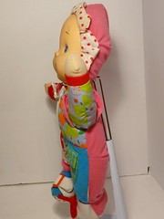 Zip-ity Do Dolly Plush Doll Goldberger Button Snap Tie