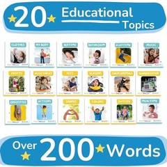TOYVENTIVE Board Books for Toddlers 1-3 Montessori Learning Toy Gift