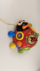 Vtech Crazy Legs Learning Bugs Ladybug Interactive Pull Toy Music Lights Up (D)